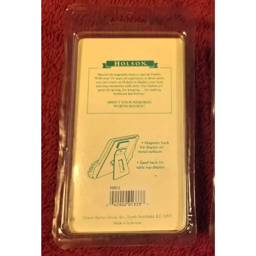 Vintage Holson Kids Dinosaur Photo Magnet Frame Hand Painted New Old Stock...